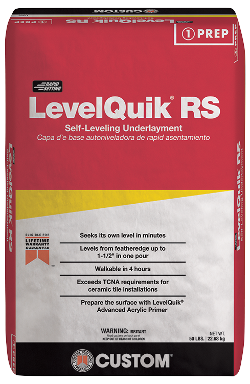 LevelQuik® RS (Rapid Setting) Self-Leveling Underlayment